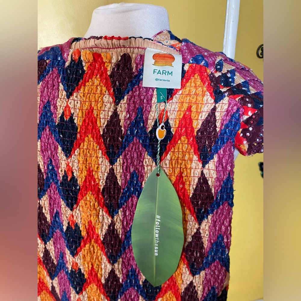 FARM rio lindeza grafica mini dress - Picture 5 of 7